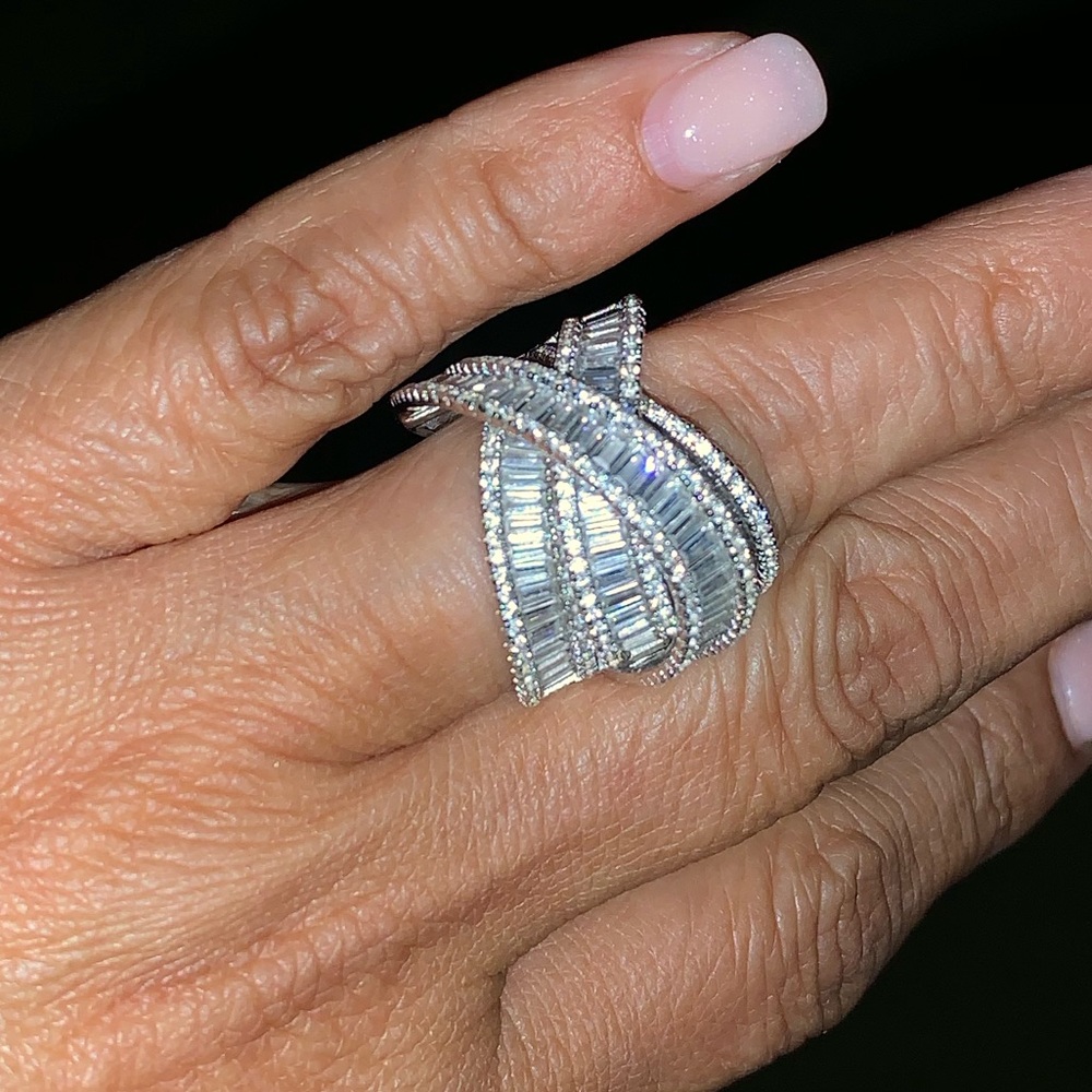 Silver diamonds costume jewlery